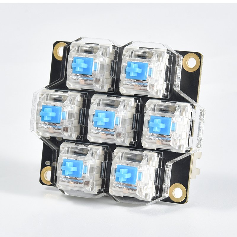 BTT HBB Keyboard with Blue Switches and Vibrant Lighting