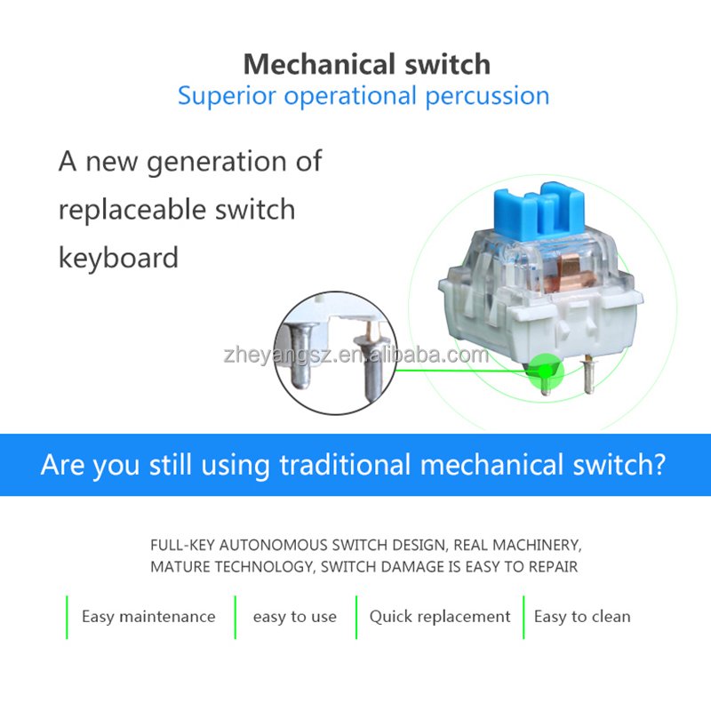 SK61 61 keys hot swapable switch changeable rechargeable 60% mechanical keyboard