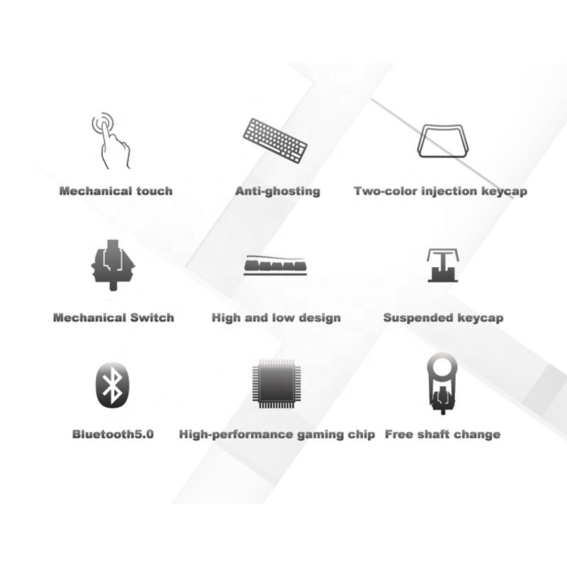 SK61 61 keys hot swapable switch changeable rechargeable 60% mechanical keyboard