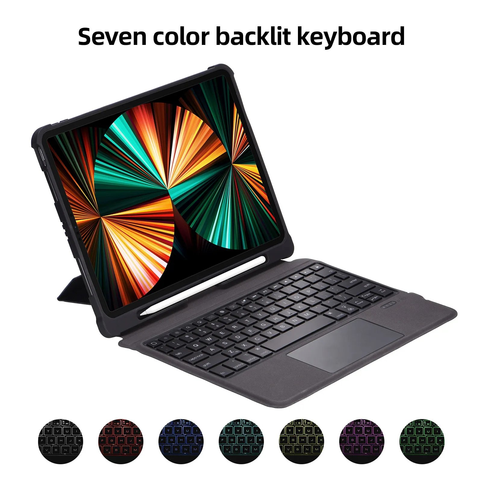 Wireless Detachable Magic backlit Keyboard pencil holder Cover for iPad 10.2 10.5 Air 3 4 5 10.9 10th Touchpad Case for pro 11