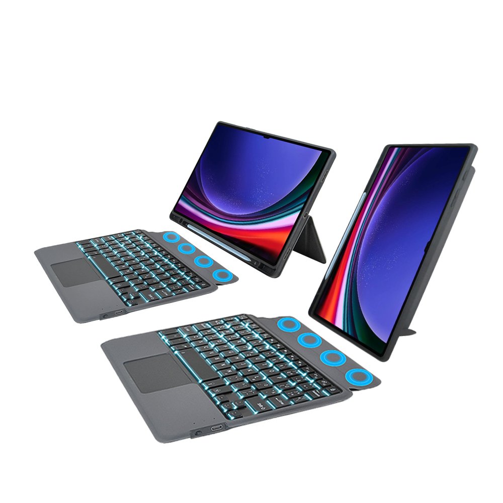 backlit touchpad wireless keyboard case For Samsung galaxy tab S9 11 2023 SM-X710 X716