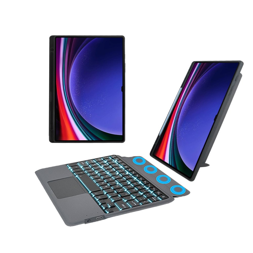 backlit touchpad wireless keyboard case For Samsung galaxy tab S9 11 2023 SM-X710 X716