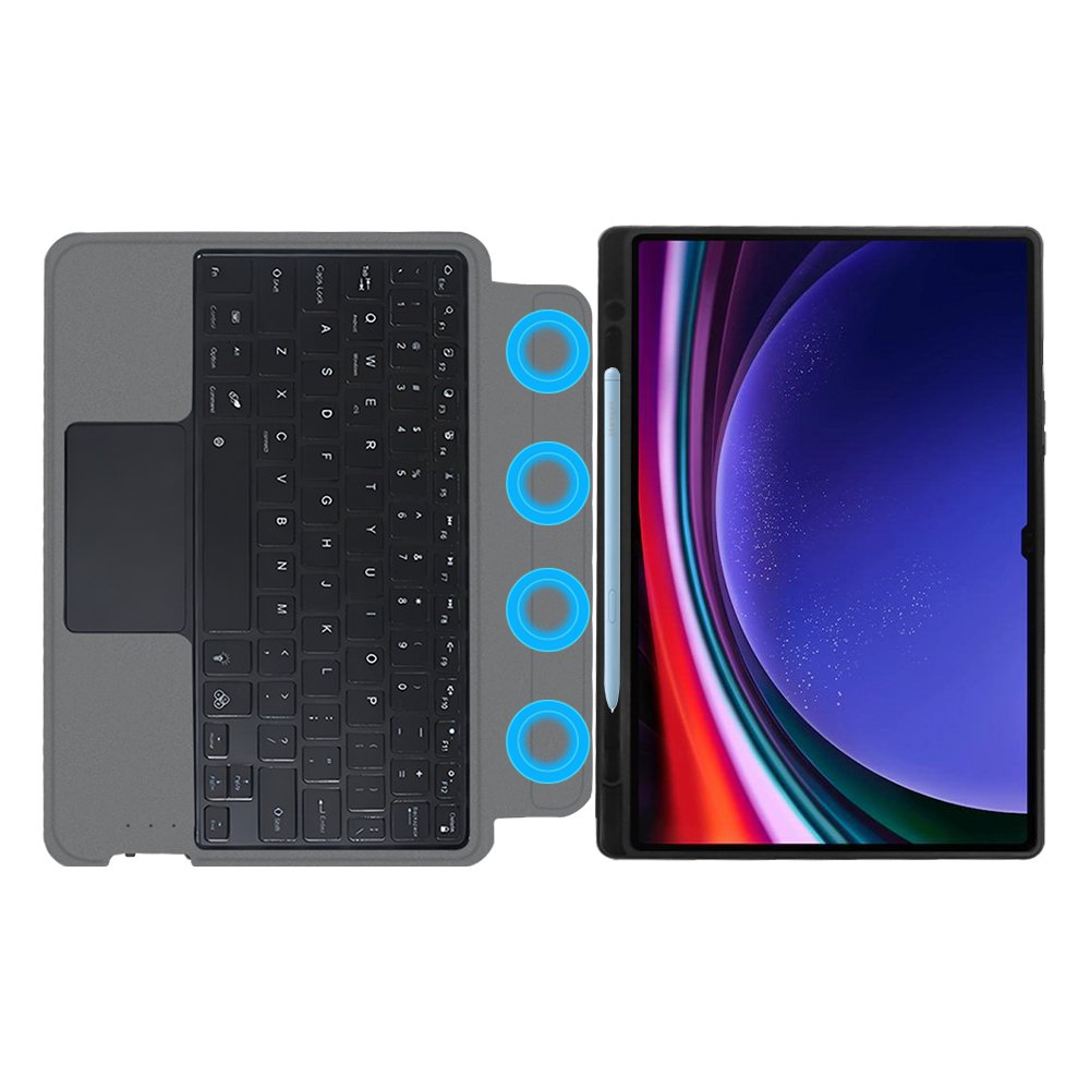 backlit touchpad wireless keyboard case For Samsung galaxy tab S9 11 2023 SM-X710 X716
