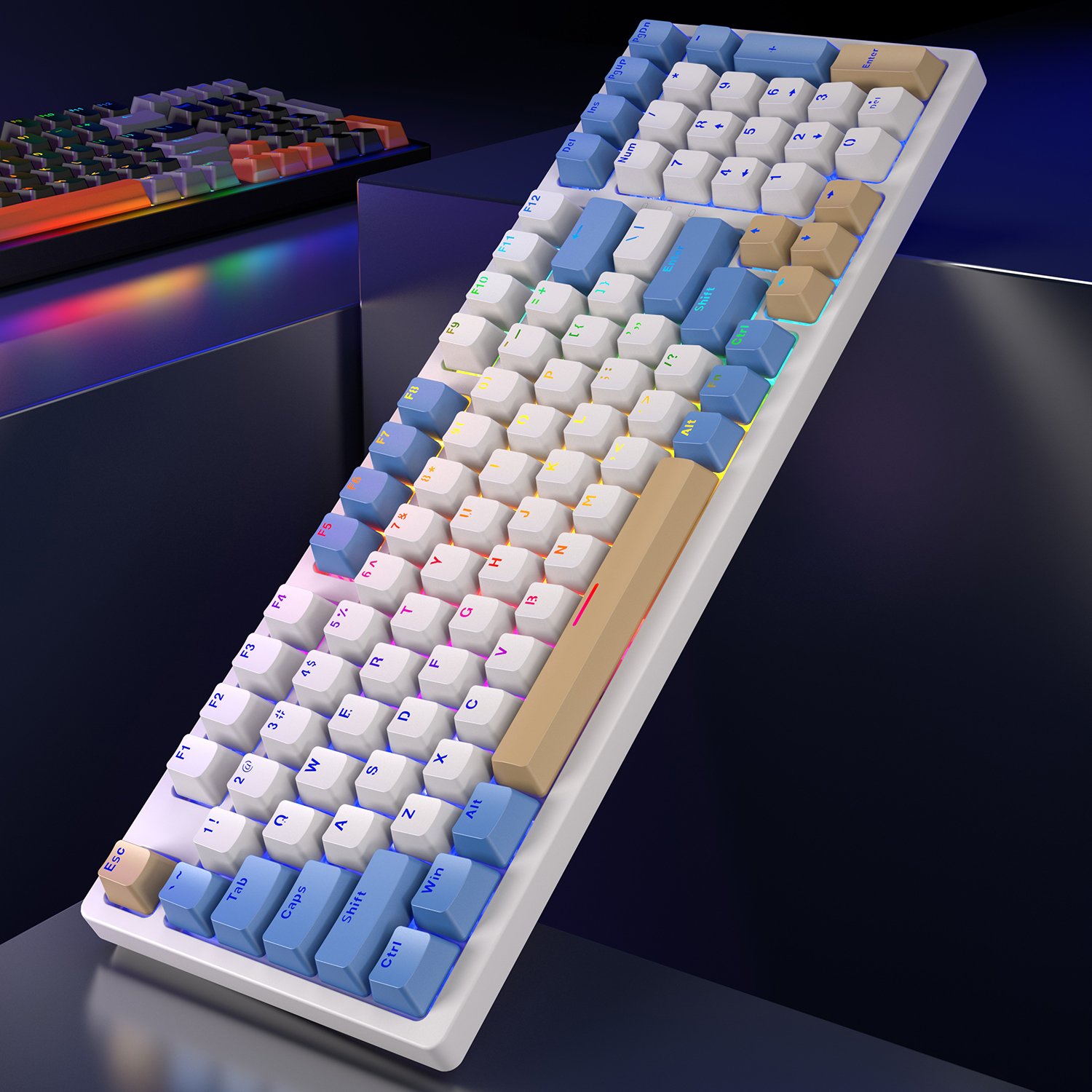 SAMA OEM New Arrival Mechanical Keyboard Computer Laptop Anti-Ghosting Numeric Plastic Gaming Keyboards For Desktop