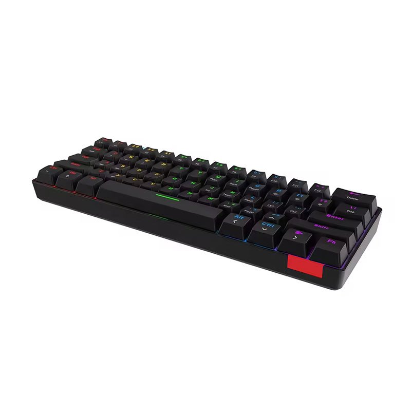 60% Mechanical Keyboard 2.4Ghz/Bluetooth/Wired, Wireless Bluetooth Mini Keyboard 61 Keys, RGB Hot Swappable Gaming Keyboard
