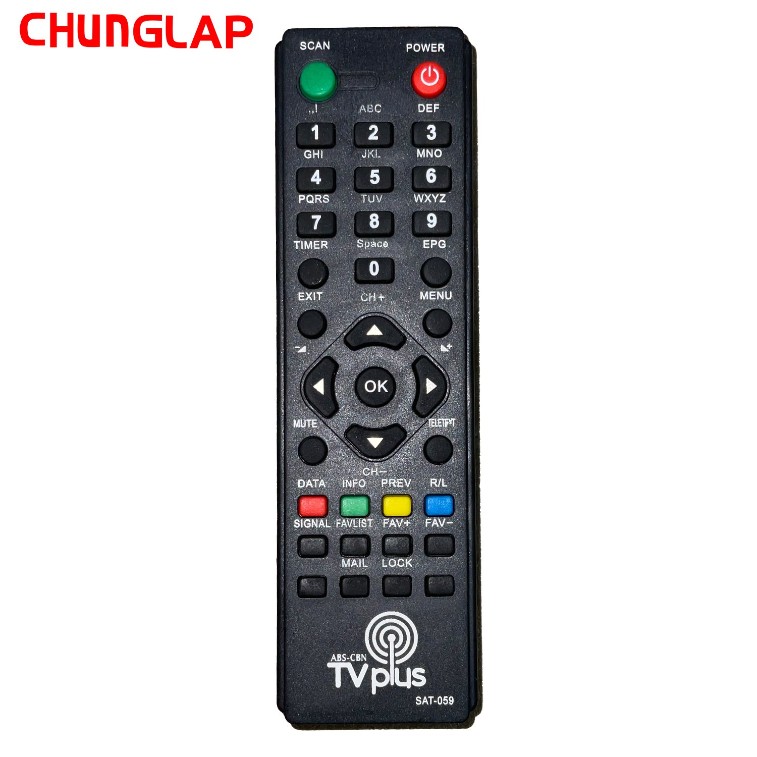 Suitable for the Philippine market set-top box remote control SAT-059 CHUNGLAP