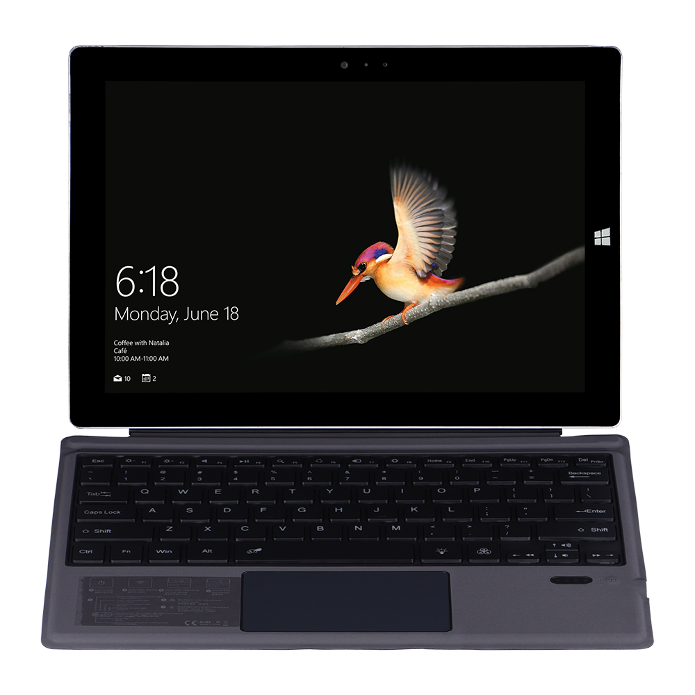 Backlit Wireless Keyboard with Touchpad for Surface 3/4/5/6/7 Keyboard Cover