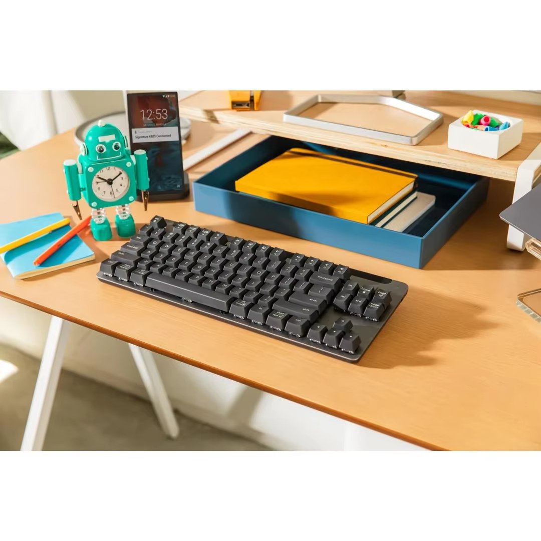 Logitech Signature K855 Wireless Mechanical Keyboard Bluetooth USB Keyboard Easy-Switch Connect 3 Devices For PC
