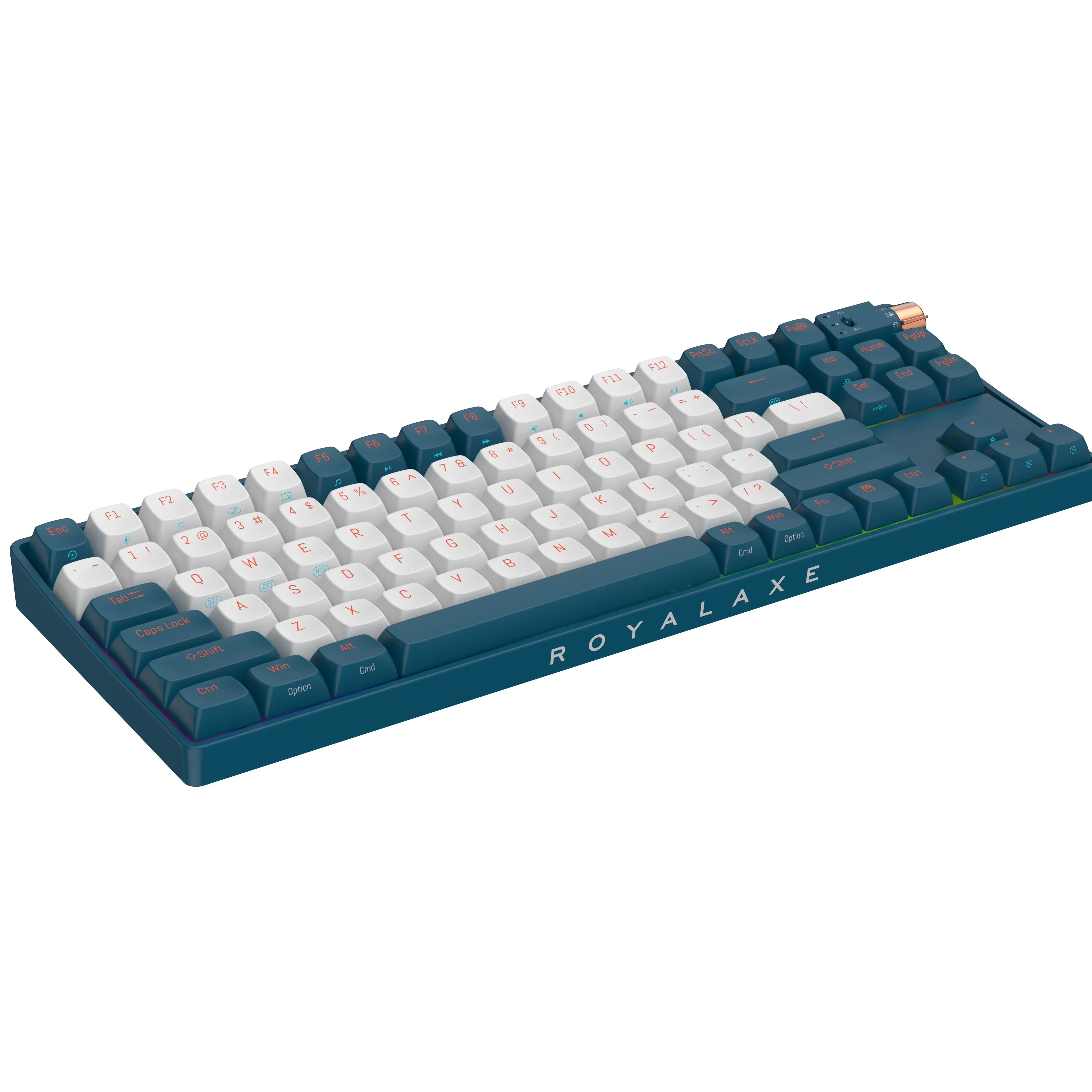 ROYALAXE R87 Wireless Mechanical Keyboard Hot swappable Wired Dual Mode Wireless Keyboard RGB Backlit
