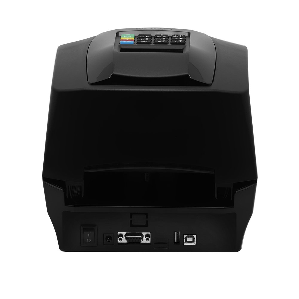 D4 302-Kc 4 inch Desktop Label Receipts Tickets Barcode printer USB RS232 203dpi Thermal with a colorful backlight LCD display