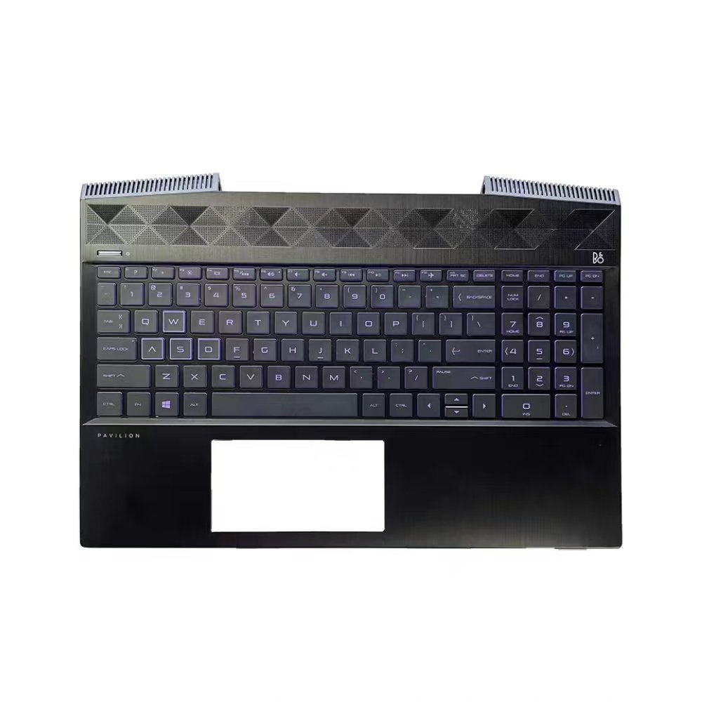 Top Cover For HP Pavilion 15-CX 15T-CX Palmrest Backlit Keyboard Case Green White Purple Backlight