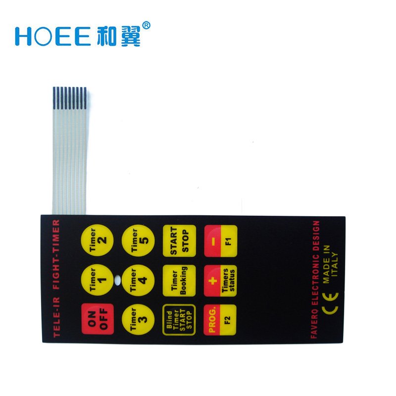 OEM high quality multi colors tactile membrane switch keyboard