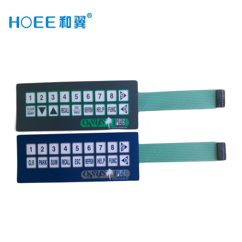 OEM high quality multi colors tactile membrane switch keyboard