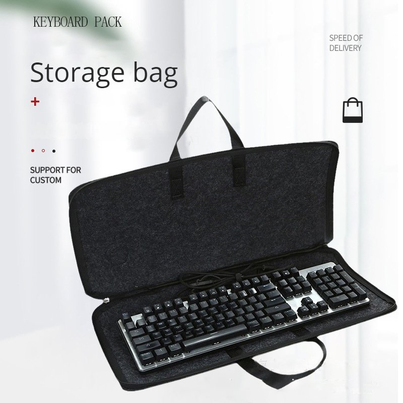 Wholesale Felt Mechanical Keyboard Pack Bluetooth Keyboard Handbag Esports Equipment Portable Protective Case