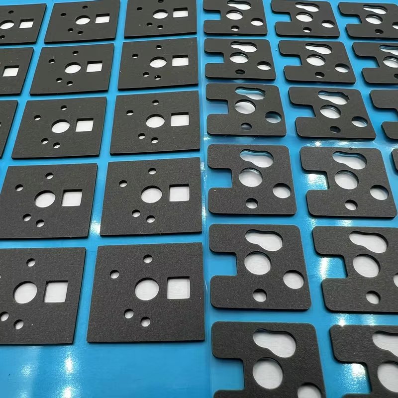 Factory Die Cutting Self Adhesive PORON Foam Gasket Flame Retardant Shielding Conductive Gasket Foam Conductive Adhesive Sponge