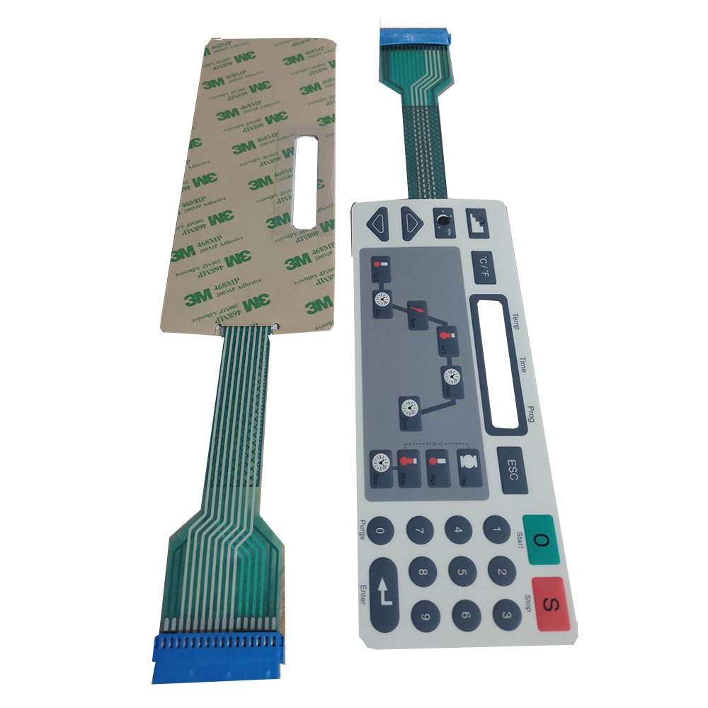 factory customized indoor lighting accessories push button membrane keypads waterproof membrane switch