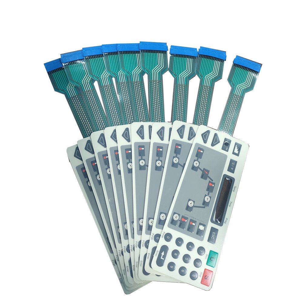 factory customized indoor lighting accessories push button membrane keypads waterproof membrane switch
