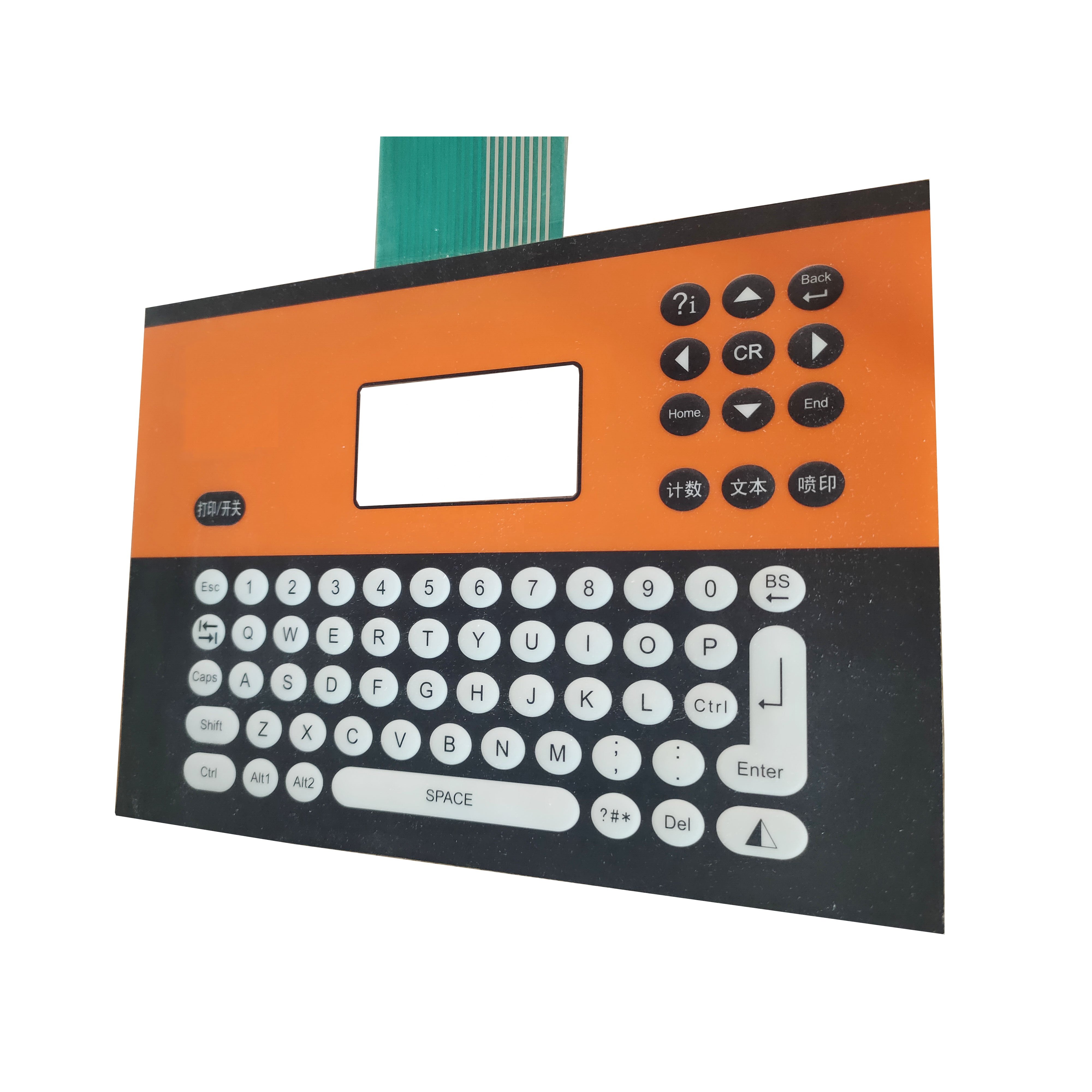 factory customized indoor lighting accessories push button membrane keypads waterproof membrane switch