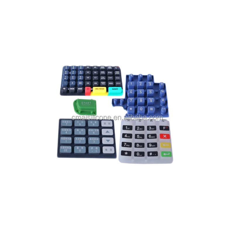 Silicone button Switch Waterproof Keypad Silicone Keycaps Gaming Mechanical Keyboard Office Plastic Keypad car parts gym AC mode