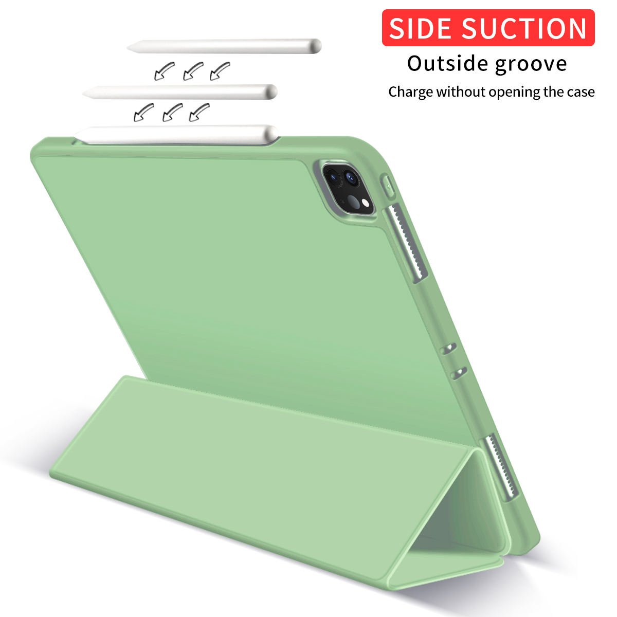 For Samsung Galaxy Tab S9 S8 S7 FE PLUS Magnetic Tablet Cover With S Pen Slot Wireless Keyboard Case