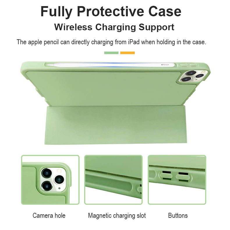 For Samsung Galaxy Tab S9 S8 S7 FE PLUS Magnetic Tablet Cover With S Pen Slot Wireless Keyboard Case