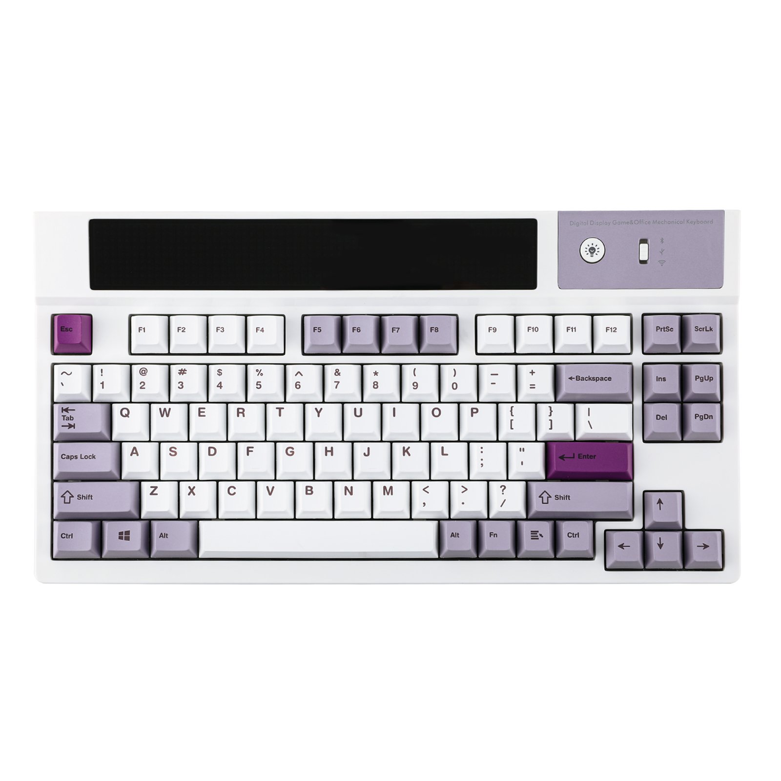 EPOMAKER DynaTab75X 75% Compact Gasket Mounted Mechanical Keyboard Custom Dot-Matrix RGB LED Screen shenzhen mechanical keyboard