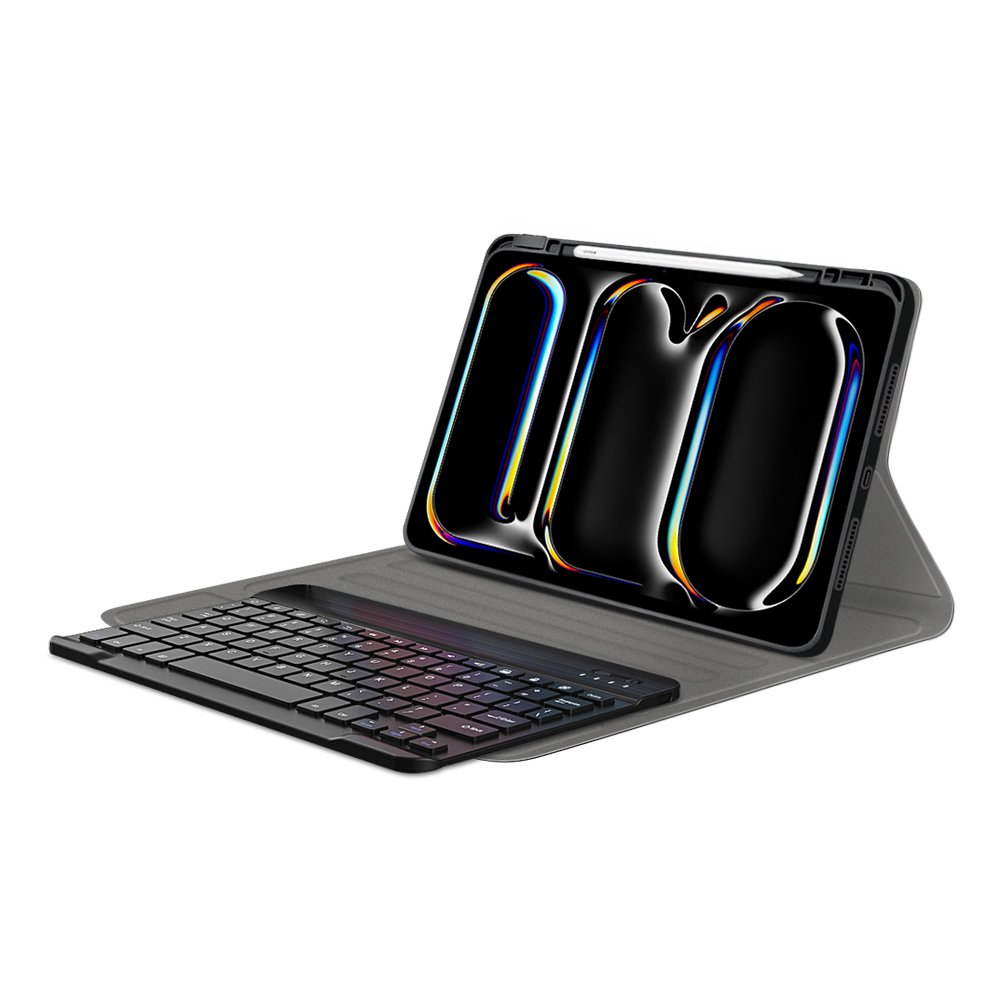 wireless keyboard leather tablet case For iPad Pro 11 2024 magnetic keyboard cover with pencil holder factory wholesales