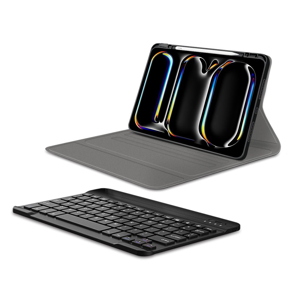 wireless keyboard leather tablet case For iPad Pro 11 2024 magnetic keyboard cover with pencil holder factory wholesales