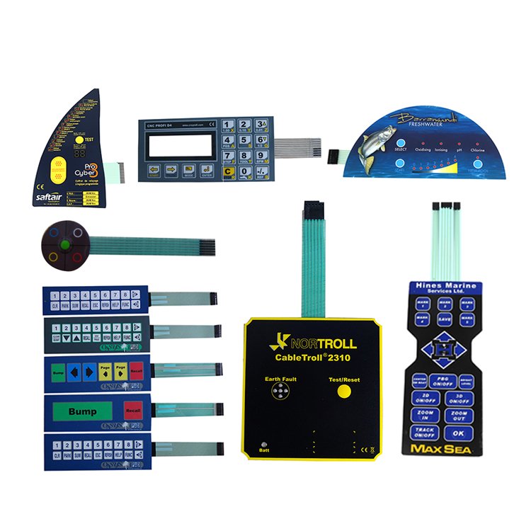 Custom Household Appliances PVC PC PET Membrane Control Panel Graphic Overlay