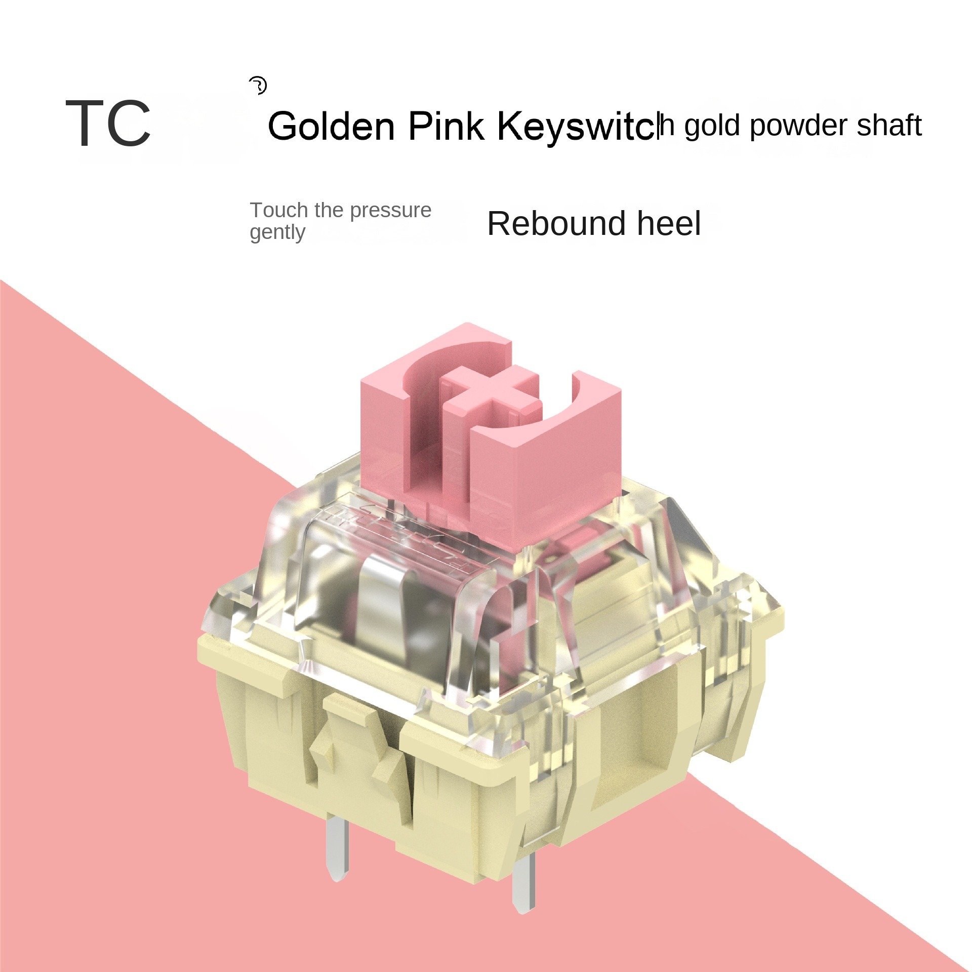 Wholesale of spot TTC gold powder V2 mechanical keyboard esports axis body customized hot swappable linear DIY switch