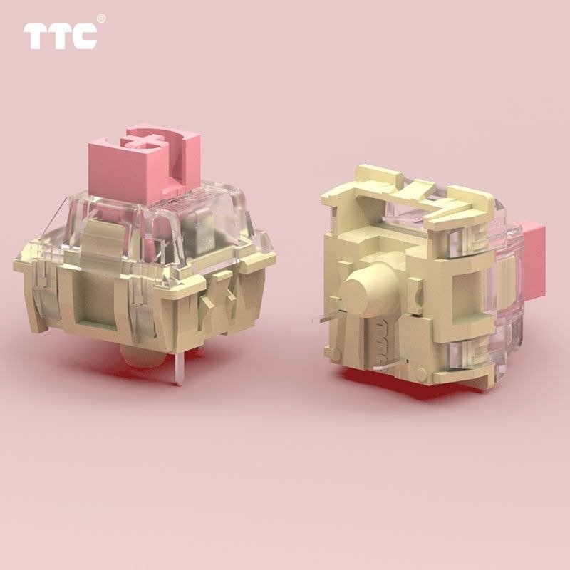 Wholesale of spot TTC gold powder V2 mechanical keyboard esports axis body customized hot swappable linear DIY switch