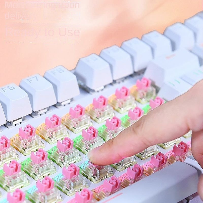 Wholesale of spot TTC gold powder V2 mechanical keyboard esports axis body customized hot swappable linear DIY switch