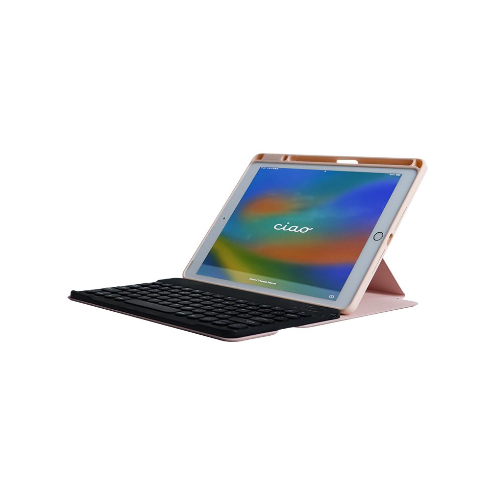 back Transparent Magnetic Built in pen holder 360 rotating slide tab 10.2 inch tablet case keyboard cover universal for ipad tab