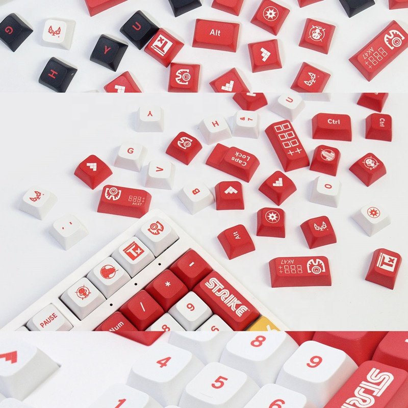 Customized CSGO Printstream/Bloodsport XDA Keycaps PBT DYE-SUB Keycap For 104/68/87/98 Mechanical Keyboard Gaming MX Switches