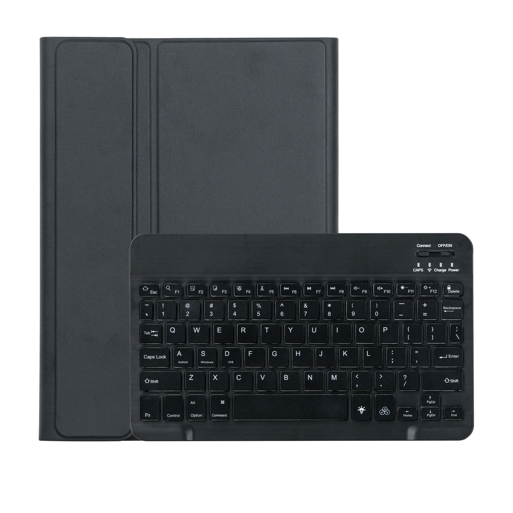 Factory Price Wholesale Bluetooth Wireless Keyboard Cover for 11'' Samsung Tab A9+ 78 Keys USB-C Port with 7 RGB Backlit Black