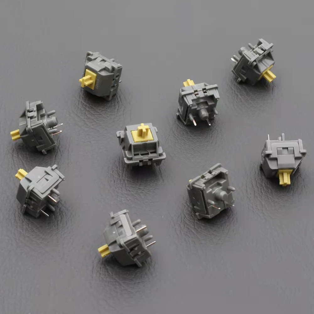 MMD POM Yellow Honey 5 Pin Tactile Switch 63.5g Full POM Mechanical Keyboard Custom Tactile Switches