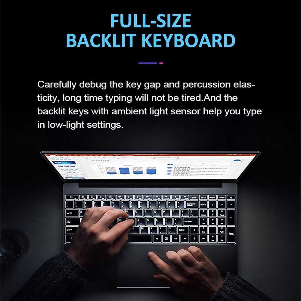 Wholesale Laptops with Backlit keyboard and fingerprint 16GB+512GB intel CPU N5095 Personal & Home laptops