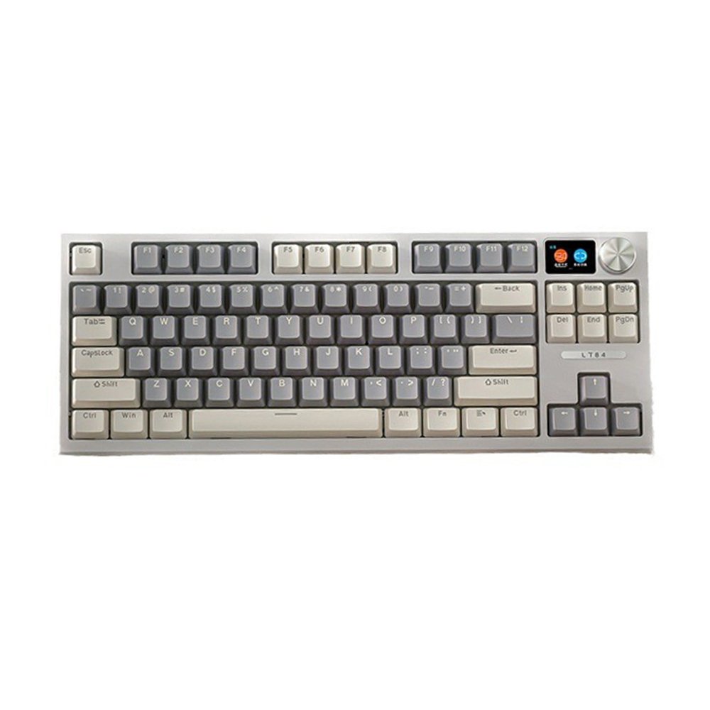 PCTENK 84keys wired gaming keyboards mechanical HotSwap keyboard DIY switch LED Backlit Mechanical Gaming Keyboard