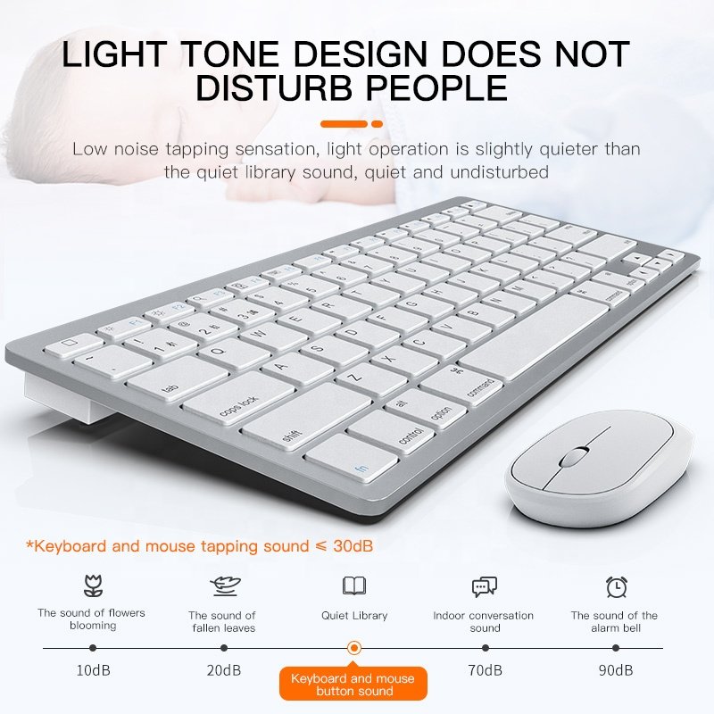 2024 mini cheap wireless mouse and keyboard set teclados Dual mode portable bluetooth keyboard and mouse combo with aaa battery