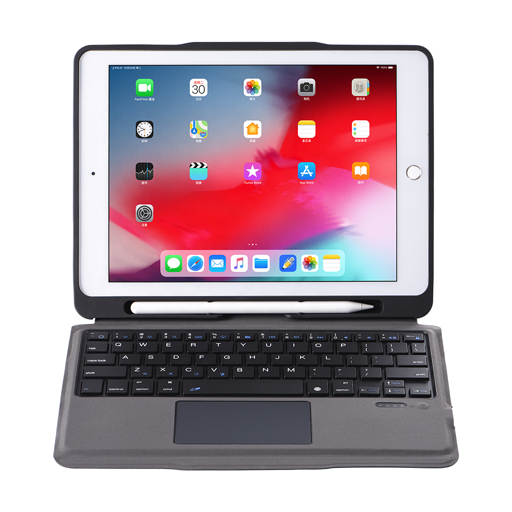 10.2Wireless Smart Folio Keyboard Covers Cases For ipad pro11 Air5 10.9 Touch Shaft Keyboard Cover with Smart Touchpad