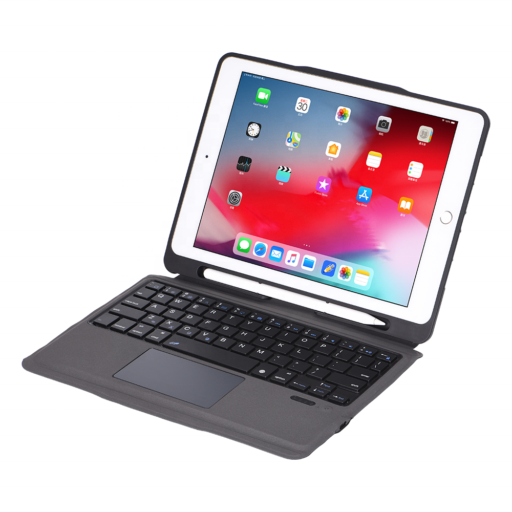 10.2Wireless Smart Folio Keyboard Covers Cases For ipad pro11 Air5 10.9 Touch Shaft Keyboard Cover with Smart Touchpad