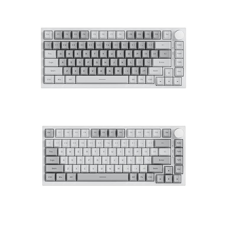 Ajazz AK820 OEM Logo wired usb RGB LED light pc computer custom 2.4G wireless gaming mechanical switch 75% keyboard