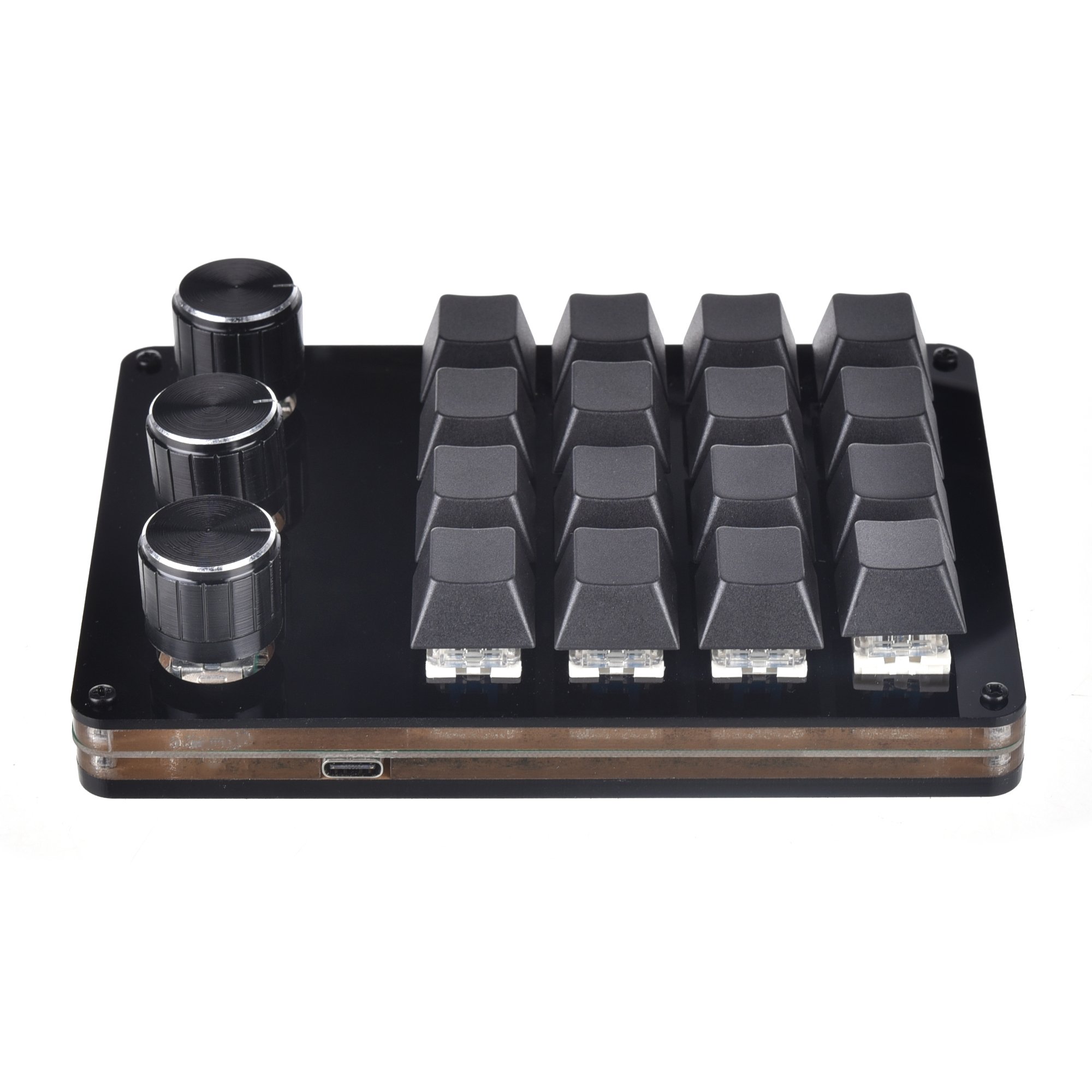 16 key black keyboard for gaming, dedicated shortcut keys for office keyboard, please note:this keyboard do not support IPAD