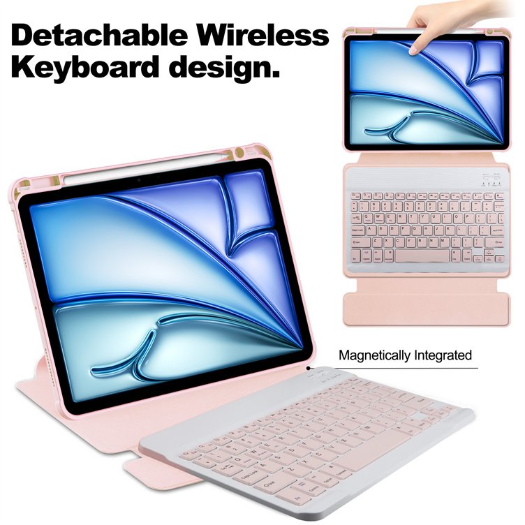 Acrylic Ultra Thin Protective Case with Wireless Keyboard Case for Ipad pro 2022 2021 2020 2018 for Ipad Air 4 5 Air 11
