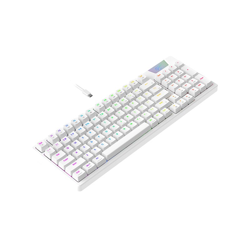Havit KB885L 95 Keys USB TYPE-C Port RGB Led Light Backlit Mechanical Gaming Keyboard