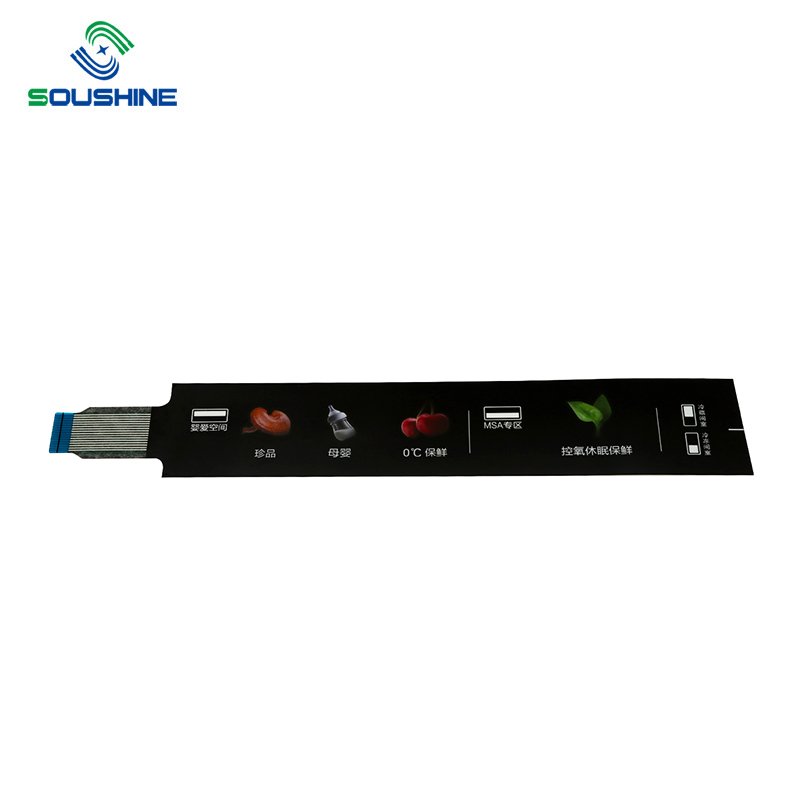 customized fpc pcb capacitive waterproof touch membrane switch keyboard with LED Light Waterproof Membrane Switch Keyboard
