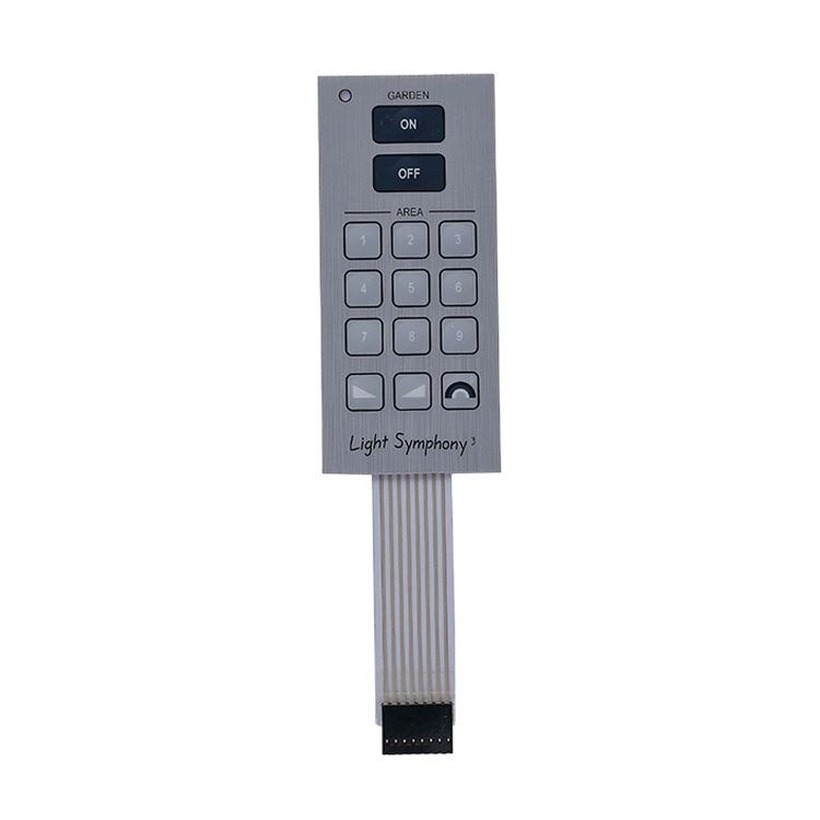 Customized 3M adhesive LED light waterproof membrane keypad