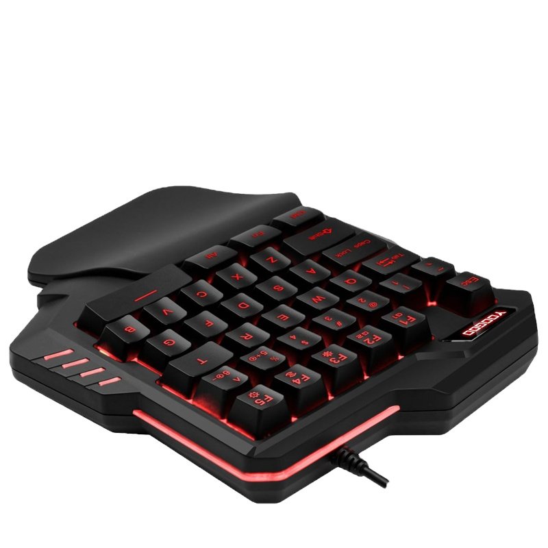 Single Hand Keyboard Mechanical RGB Backlit Ergonomic Mechanical Keyboard for Gaming