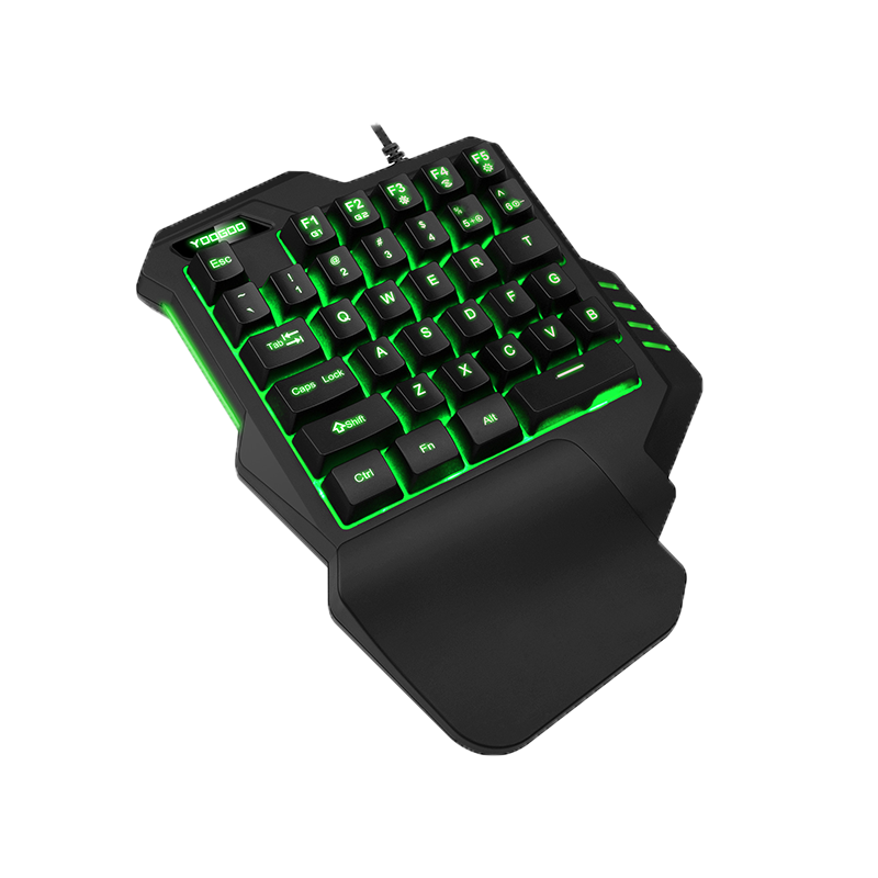 Single Hand Keyboard Mechanical RGB Backlit Ergonomic Mechanical Keyboard for Gaming