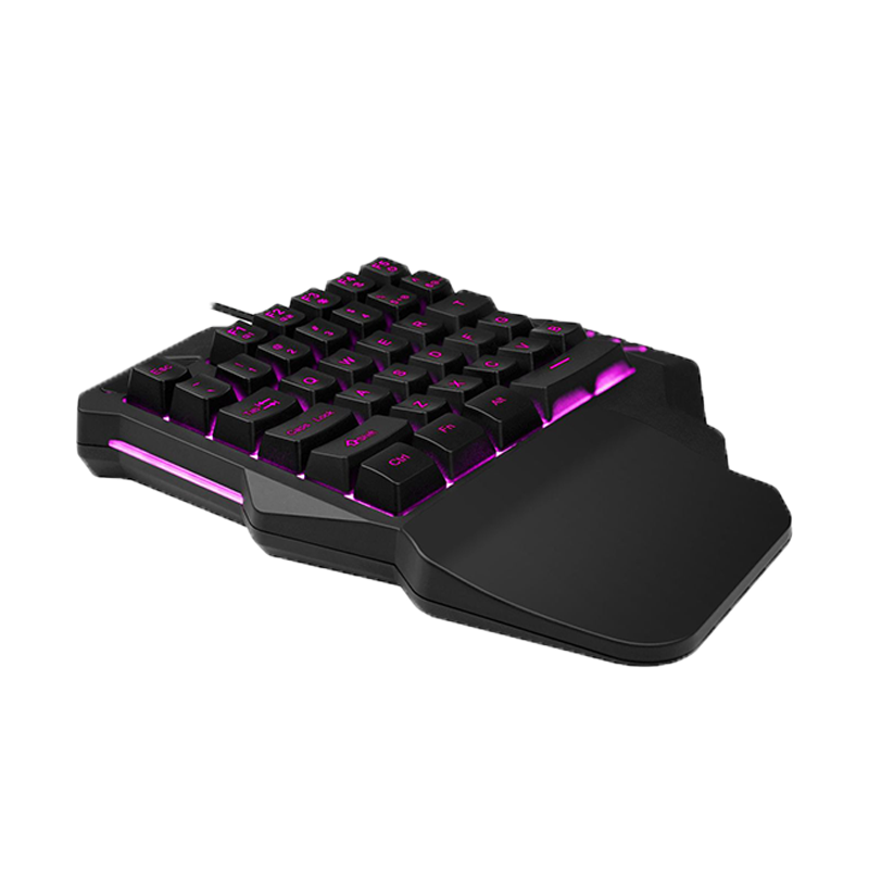 Single Hand Keyboard Mechanical RGB Backlit Ergonomic Mechanical Keyboard for Gaming